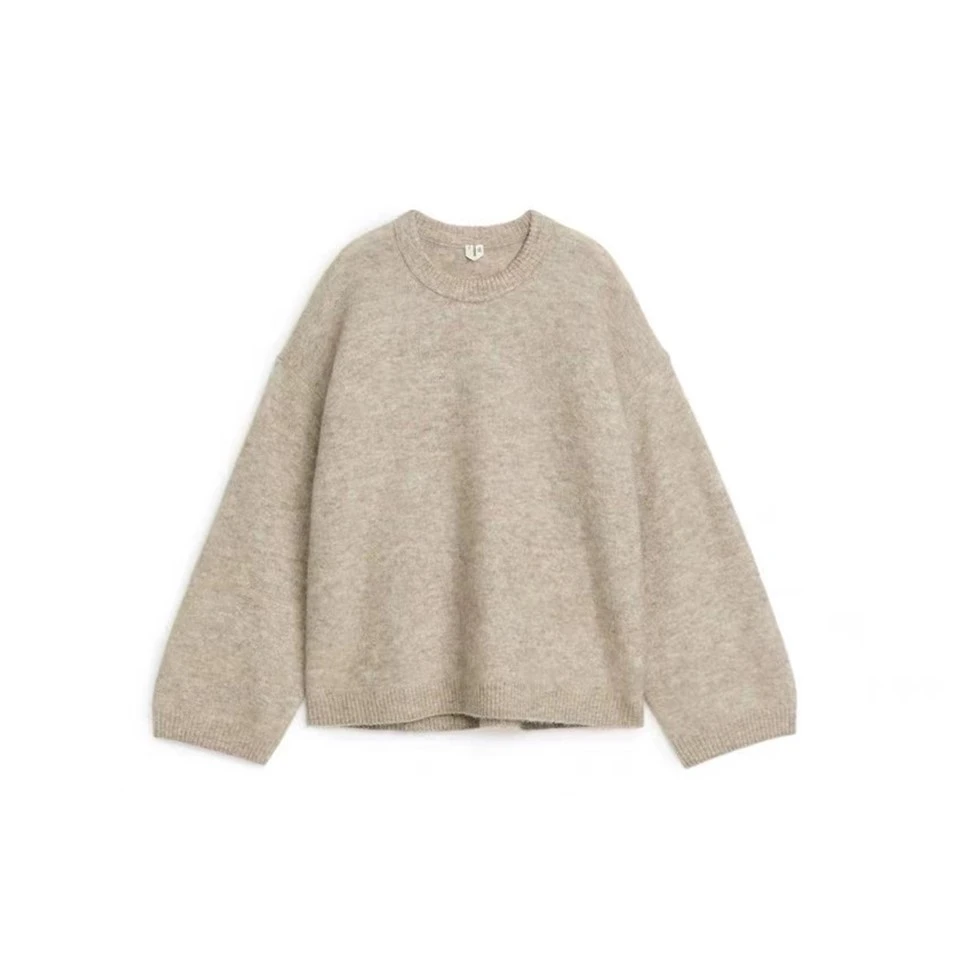 Ladies Designer Striped Turtleneck Knitted Sweater