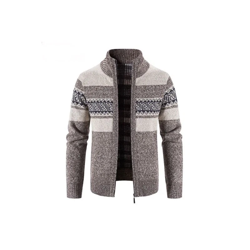 Mens Navy Wool Cardigan