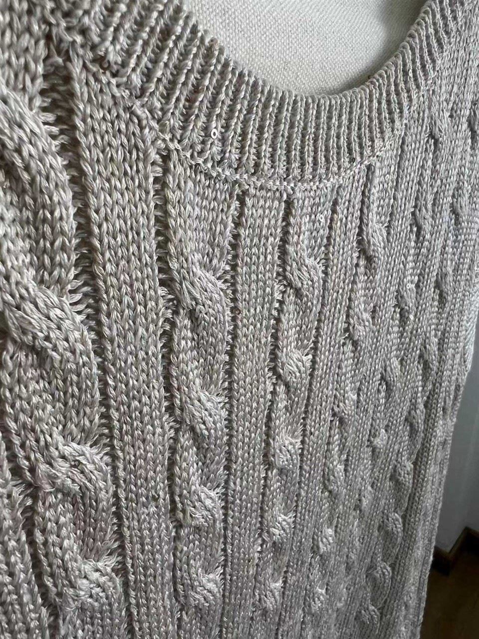 Preppy Grey Crewneck Knitted Vest