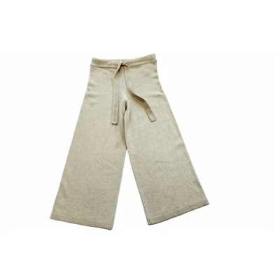 Cotton Knit Pants with Pockets