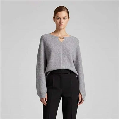 Merino Wool Roll Neck Sweater