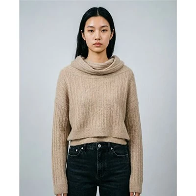Mock Neck Sweater Women