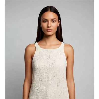 Wholegarment Seamless Crew Neck Vest