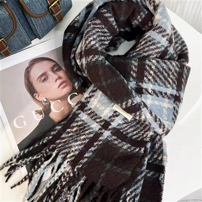 Wool Plaid Scarf