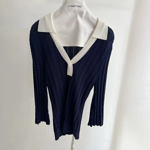 Women's V Neck Knitted Top Women's V Neck Knitted Top